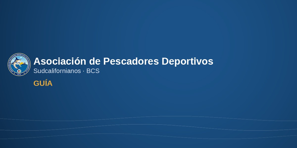 Guía de pesca deportiva en Baja California Sur
